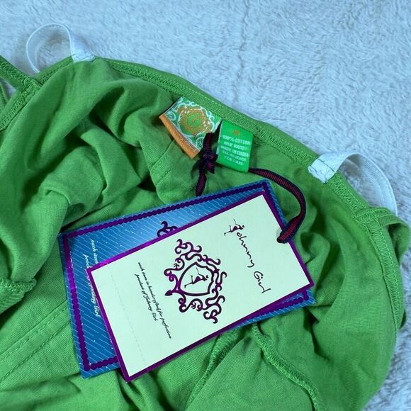 NWT Johnny Girl Vintage Y2K Ruffle Strappy Tank Top Blouse - Picture 4 of 6